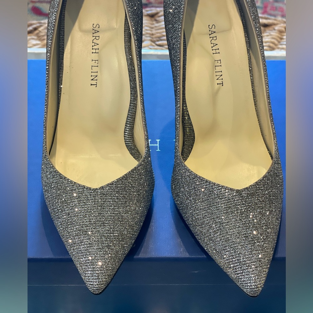 Stunning Gunmetal Sarah Flint Perfect Pump 85 size 7
